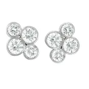 'Anderson' Diamond Stud Earrings, 2.4 Carats