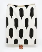 Anchal Canopy Quilt Throw in Charcoal