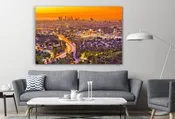 Los Angeles California Downtown Canvas Print Wall Art