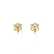 18K CLASSIC DIAMOND TRIO EARRING
