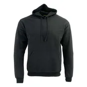 Biker Clothing Co. BCC118027 Men's Classic Black Pullover Hoodie Sweater