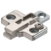 0mm - Blum Frameless, Wood/System Screw, Clip Mounting Plate