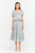 Clemence Plaid Blouse