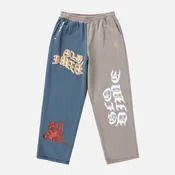 Dime Glo Dime Sweatpants - Gray/Storm Blue