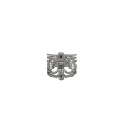 14K White Gold Diamond Band