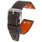 HMS Pilot Aviator Leather Watch Strap with Rivets