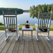 200 Slat Adult White Rocker