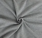 100% Cotton Dk Heather Gray French Terry Knit 340GSM 66"Width