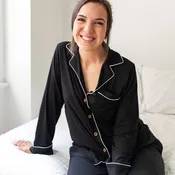Allie Black Bamboo Women's Luxe Lounge Set | XL