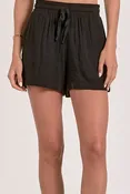 ELAN Black Soft Cotton/Linen Oh so Comfy Shorts