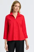 Agnes Stretch No Iron Popover Shirt