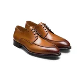 Alva Men's Tabaco Leather Apron Toe Derbies