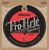 D’Addario EJ45 Normal-Tension Silver Clear Nylon