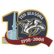 2007-08 Nashville Predators 10th Anniversary Jersey Patch