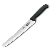 10.25" Knife | Serrated Edge | Round Tip | Black Handle | Victorinox