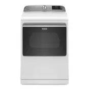 Maytag MED7230HW- 7.4 cu. ft. 240-Volt Smart Capable White Electric Vented Dryer with Hamper Door and Steam, ENERGY STAR