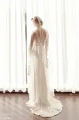 Cathedral Bridal Veil with Lace Trim  (#Gila)