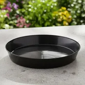 16 and 18 inch Plant Saucer Black 2 pack