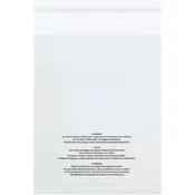 10 x 15" - 1.5 Mil  Resealable Suffocation Warning Poly Bags (Case of 100)