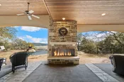 Endulge Outdoor Open Hearth Double-Sided Gas Fireplace