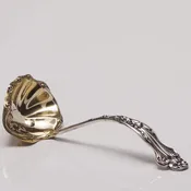Blackington Daisy Pattern Sterling Sauce Ladle