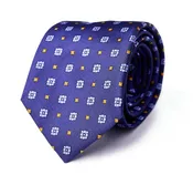 Blue Design Silk Tie – Made in Italy