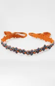 Adjustable Tassel Tie - Splash Sash Orange