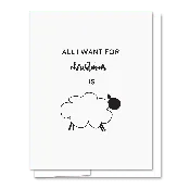 All I want is Ewe Card — Quick Brown Fox Letterpress