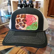 Caps - Leopard Red Rose