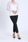 Basic Mesh Long Sleeve Top
