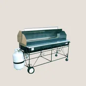 23″ x72″ Propane Grill W/roll Top