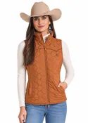 Rock &amp;amp; Roll Denim Women’s Reversible Quilted Aztec Vest
