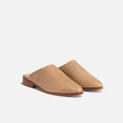 Ama Woven Mule Almond