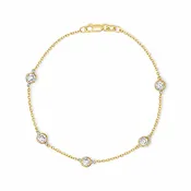 14Kt Diamonds By The Yard Bracelet