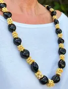 Kukui Nut & Yellow Mongo Shell Lei