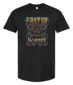 Faster Horses Black Retro Tee
