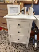 3-DRAWER WHITE NIGHTSTAND