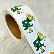 St Patrick’s Day Gnome Sticker – Custom Shape Holiday Label
