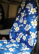 Blue Volcano Hawaiian Car Seat Covers