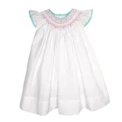 Angel Wing Dress with Hand Bishop Smocking