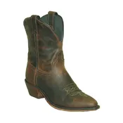 Abilene Gertrude 7″ Distressed Tan Snip Toe Women’s Western Boot-9091