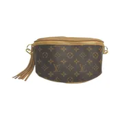 Britt Belt Bag In Bronze Leather | Upcycled LV Full Front