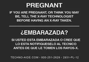 Bilingual Pregnancy X-Ray Room Sign