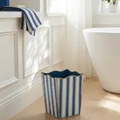 Brush Stripe Rectangular Classic Wastebasket - Avail 10/01