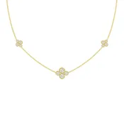 'Anderson' 5 Station Diamond Necklace, 3.30 Carats