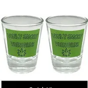 2 Pack Comedy Shot Glass Set