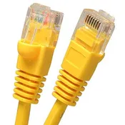 0.5Ft Cat5E UTP Ethernet Network Booted Cable Yellow