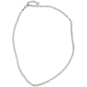 14K White Gold Diamond Choker Tennis Necklace