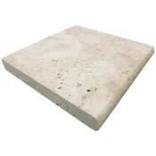 12x12x3cm Ivory Travertine Single Bullnose Coping