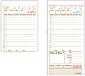 15 Line, Tan Guest Checks - 2 PT Carbonless